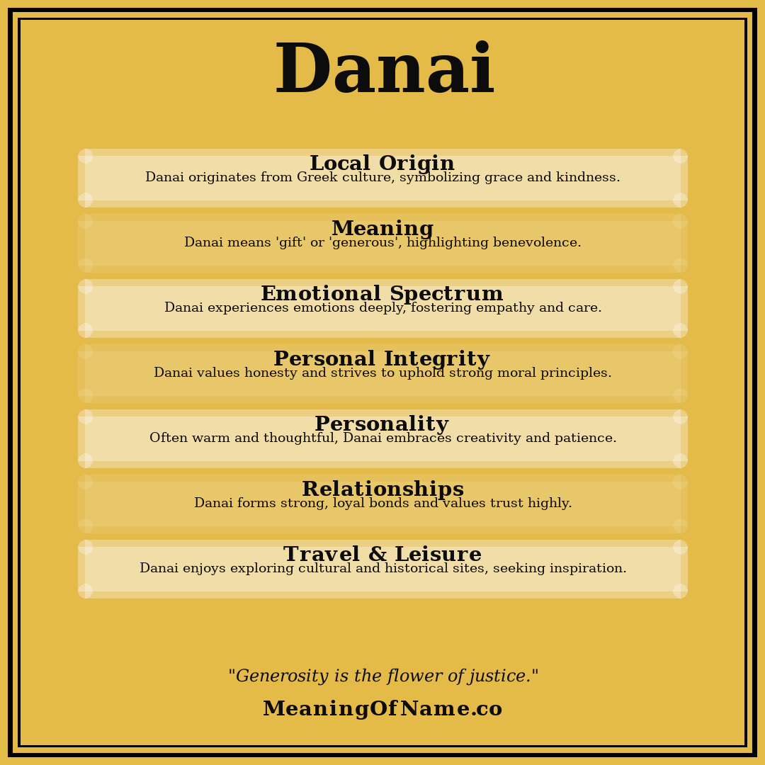 Danai name meaning poster