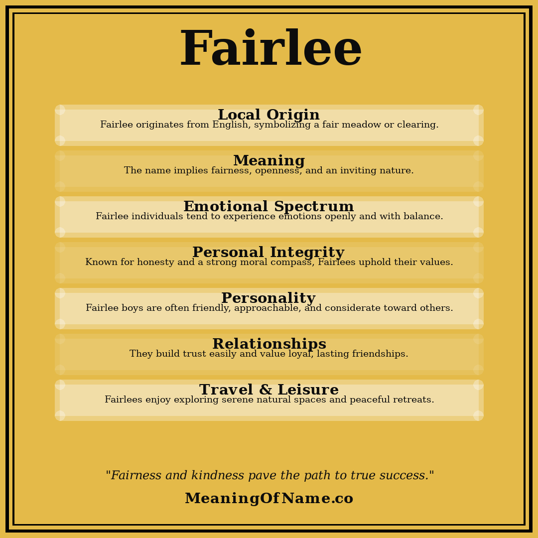 Fairlee name meaning poster