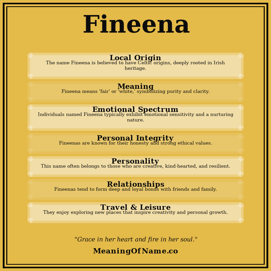 Fineena name meaning poster