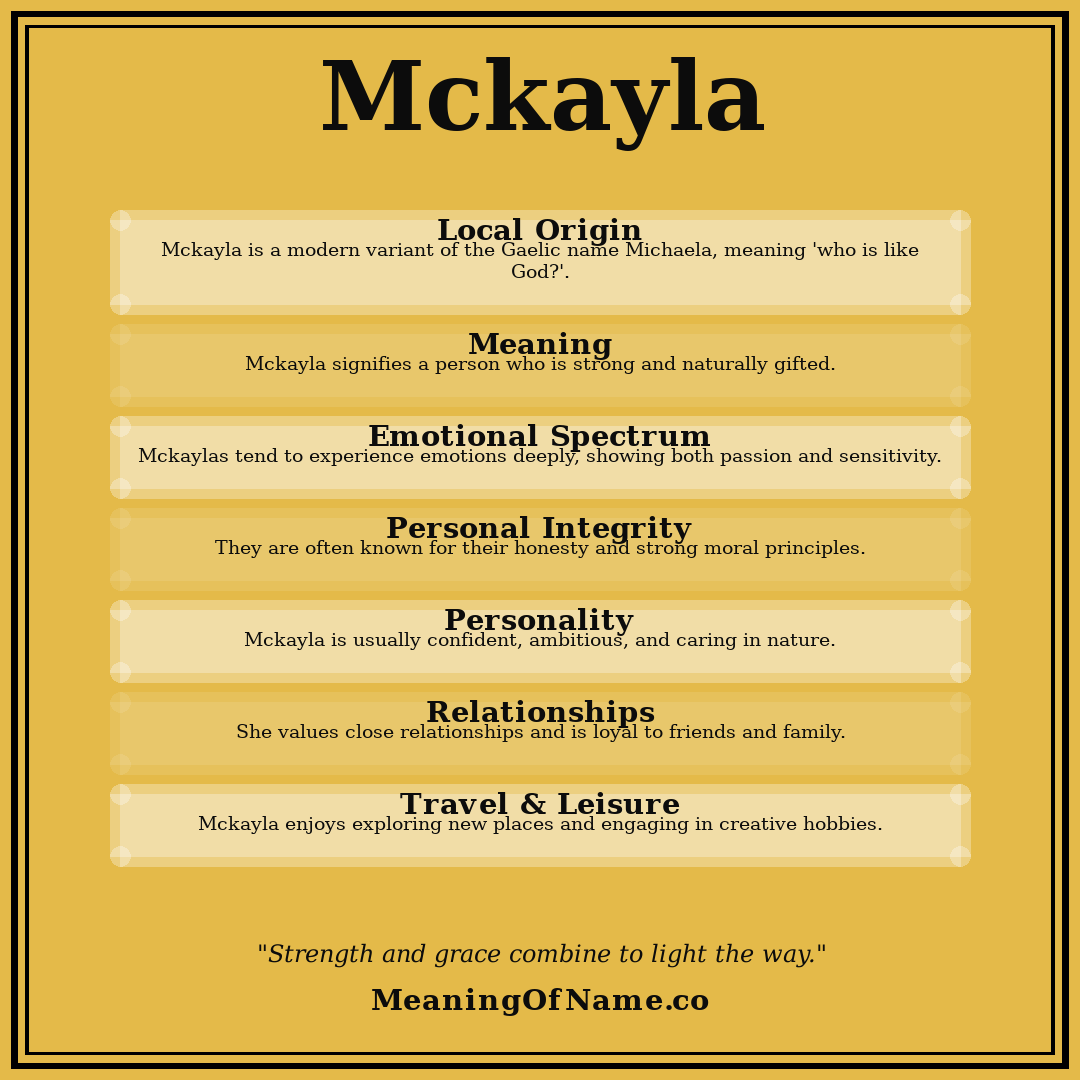 Mckayla name meaning poster