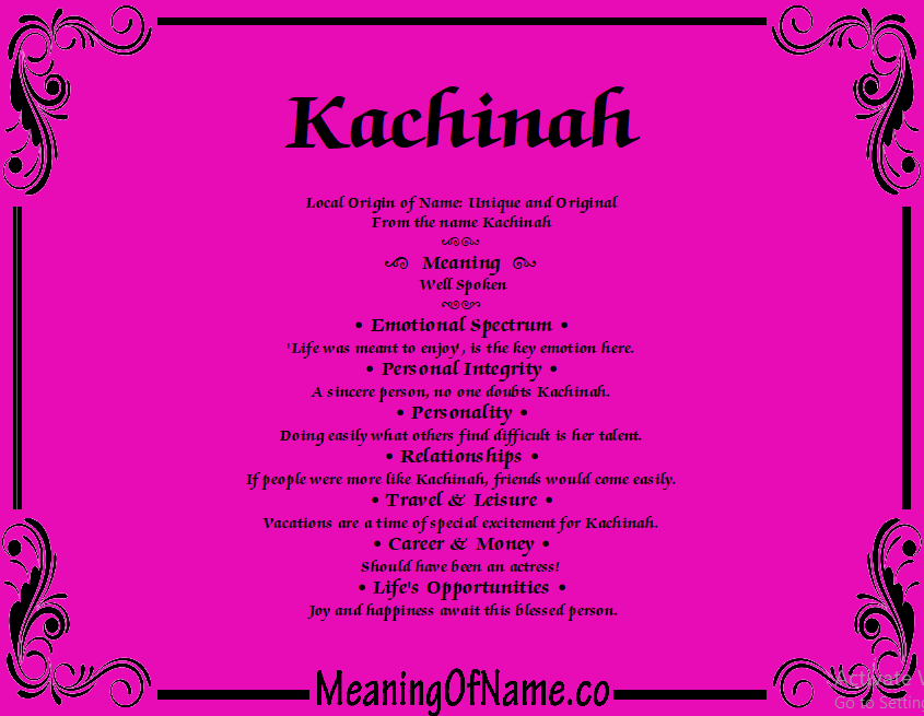 Meaning of Name Kachinah
