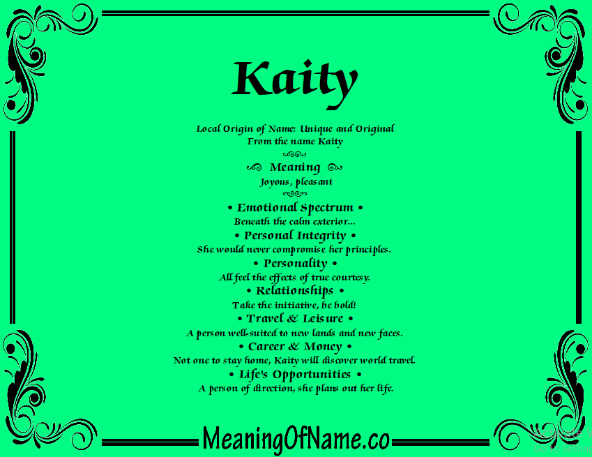 Kaity Meaning of Name
