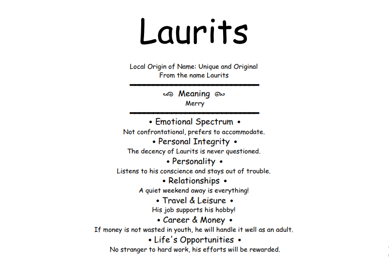 Meaning of Name Laurits