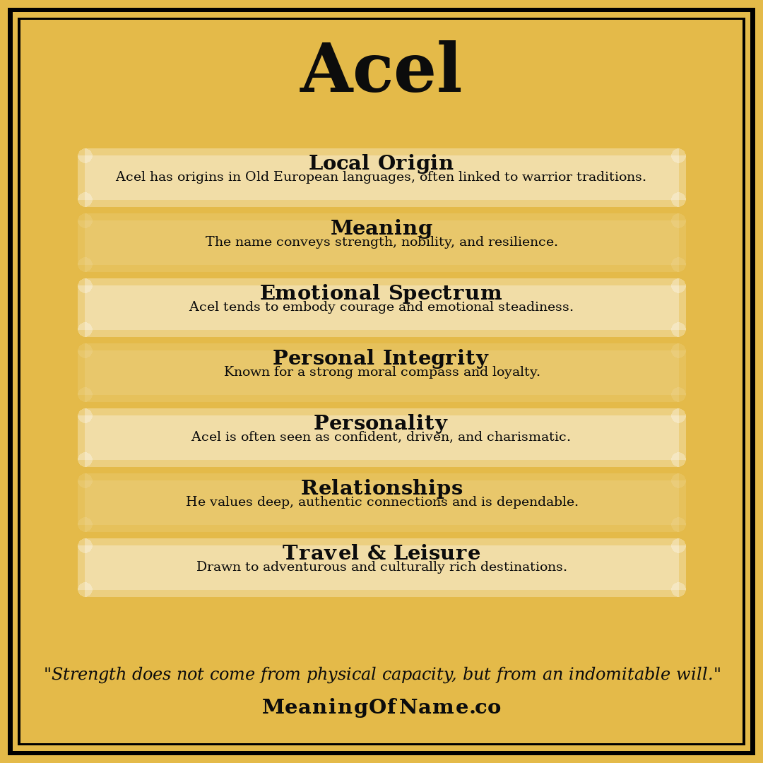 Acel name meaning poster