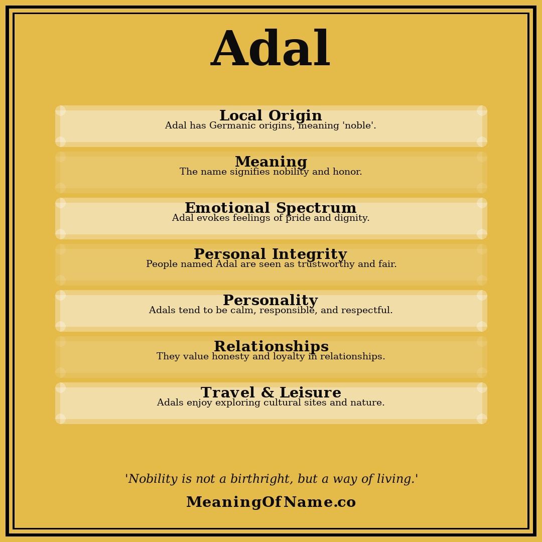 Adal name meaning poster