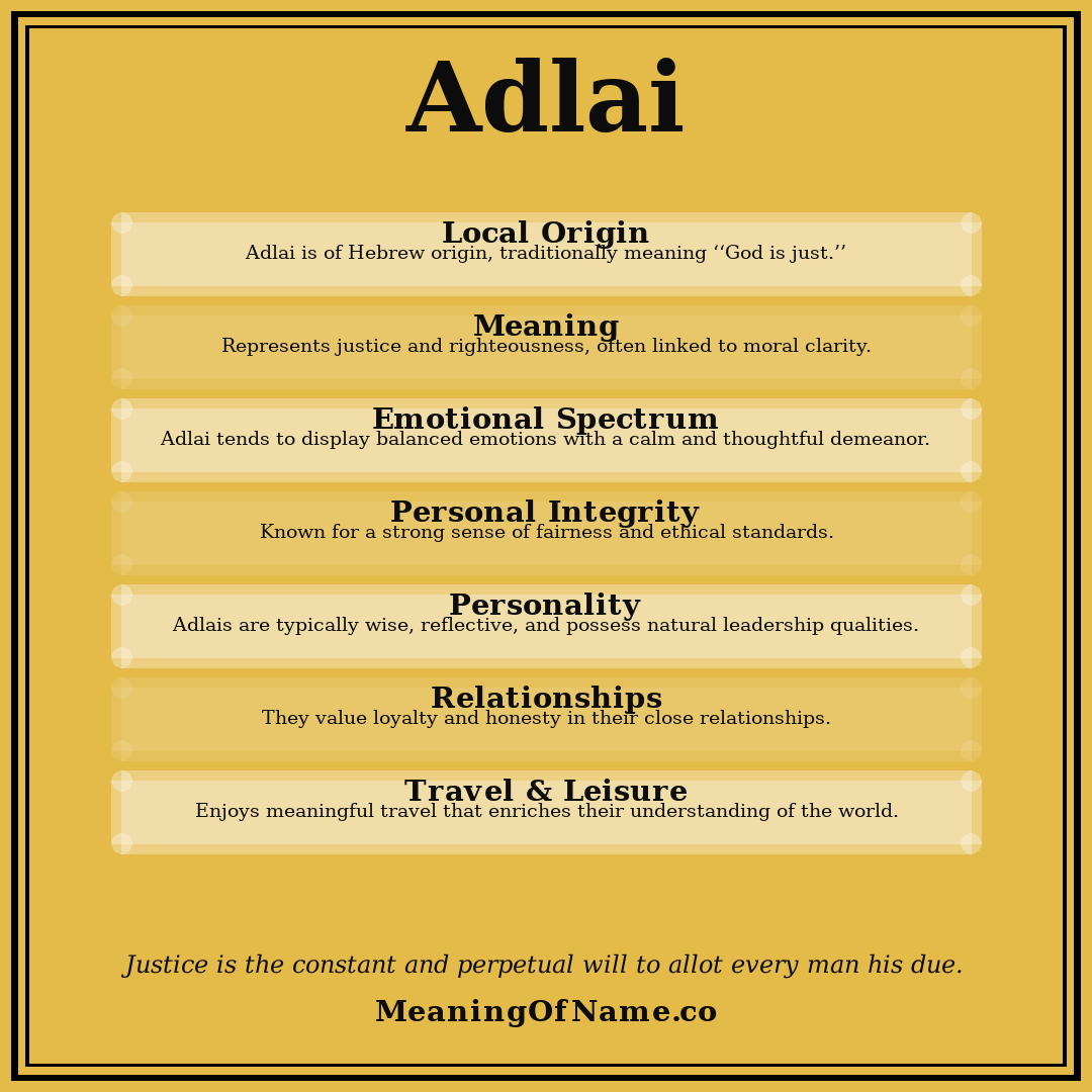 Adlai name meaning poster