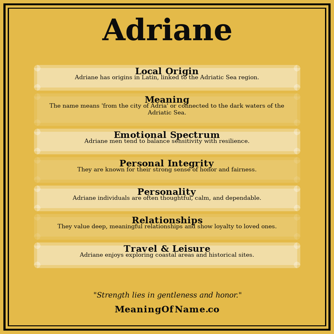 Adriane name meaning poster