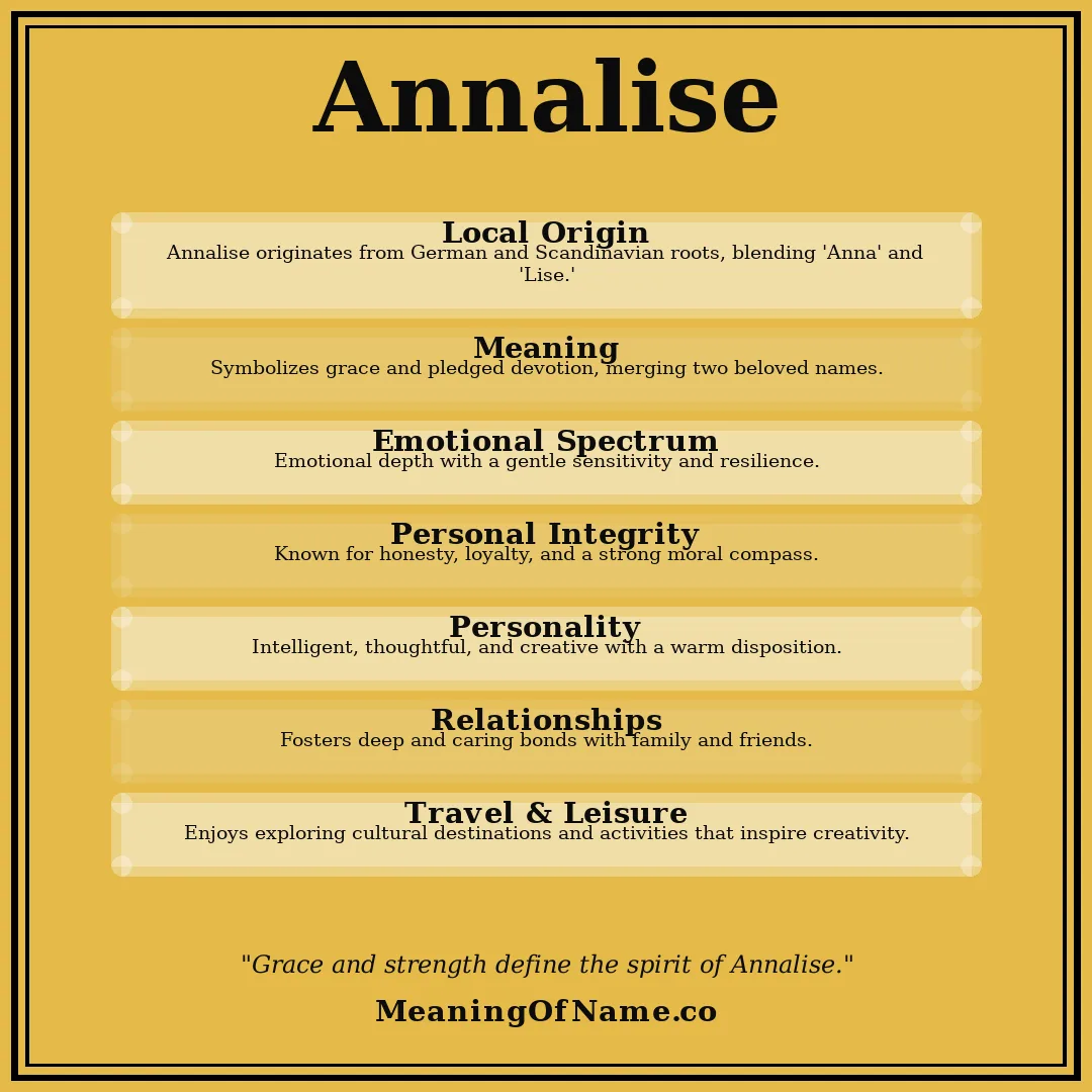 Annalise name meaning poster