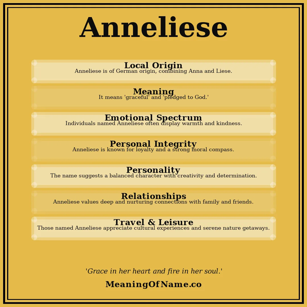 Anneliese name meaning poster