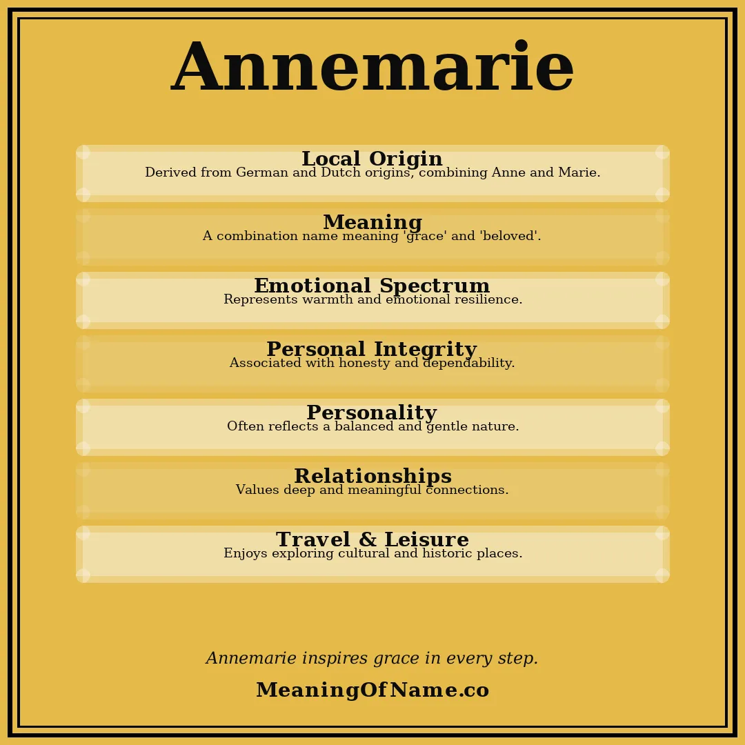 Annemarie name meaning poster