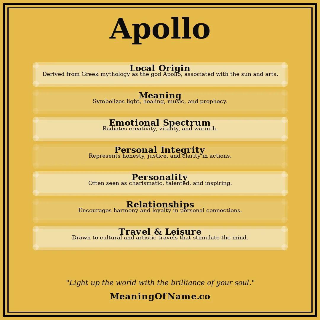 Apollo name meaning poster