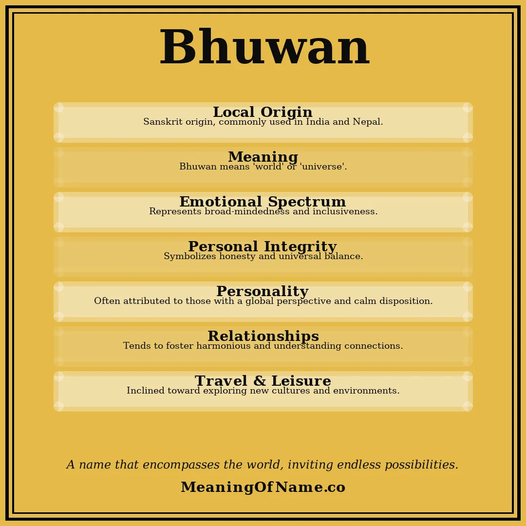 Bhuwan name meaning poster