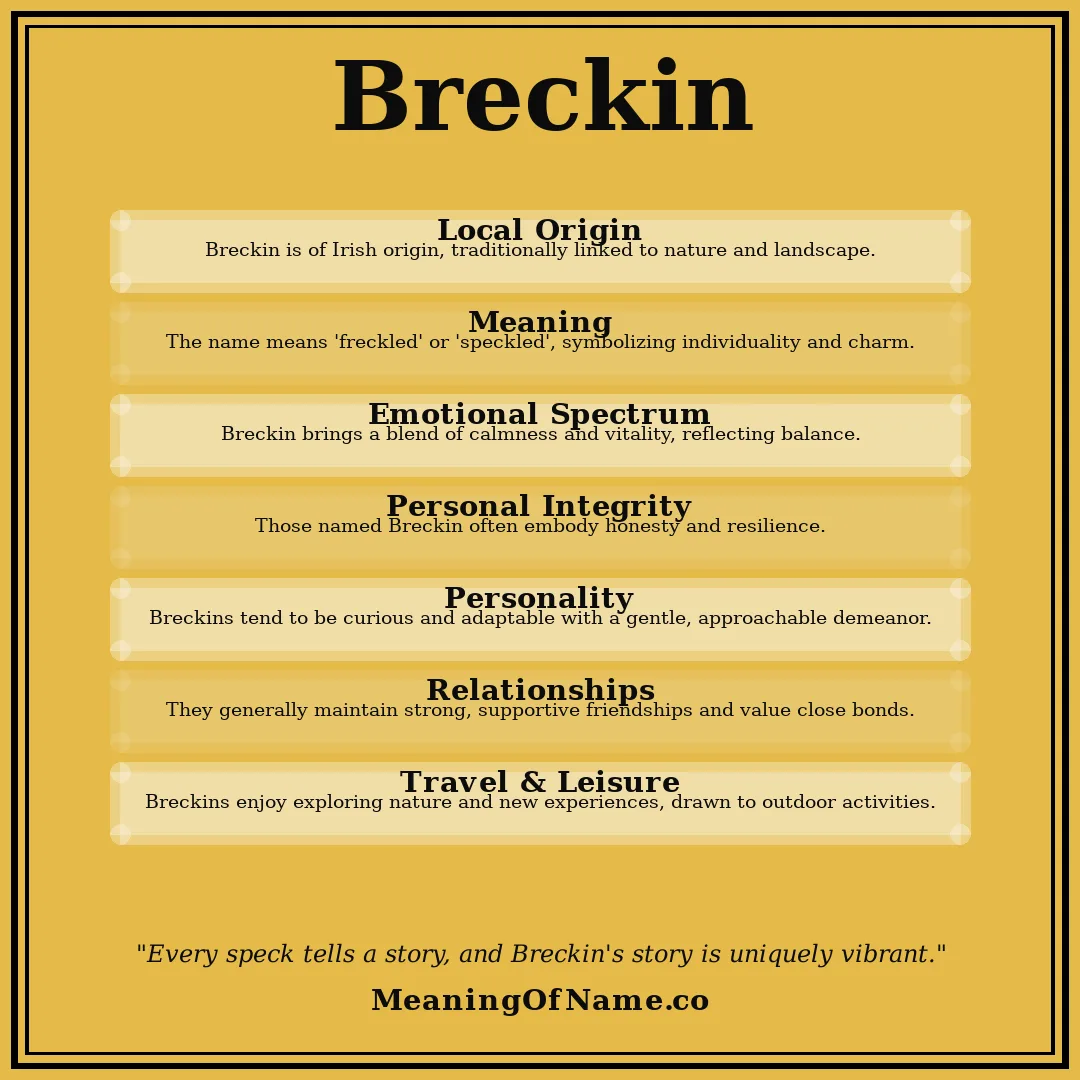 Breckin name meaning poster