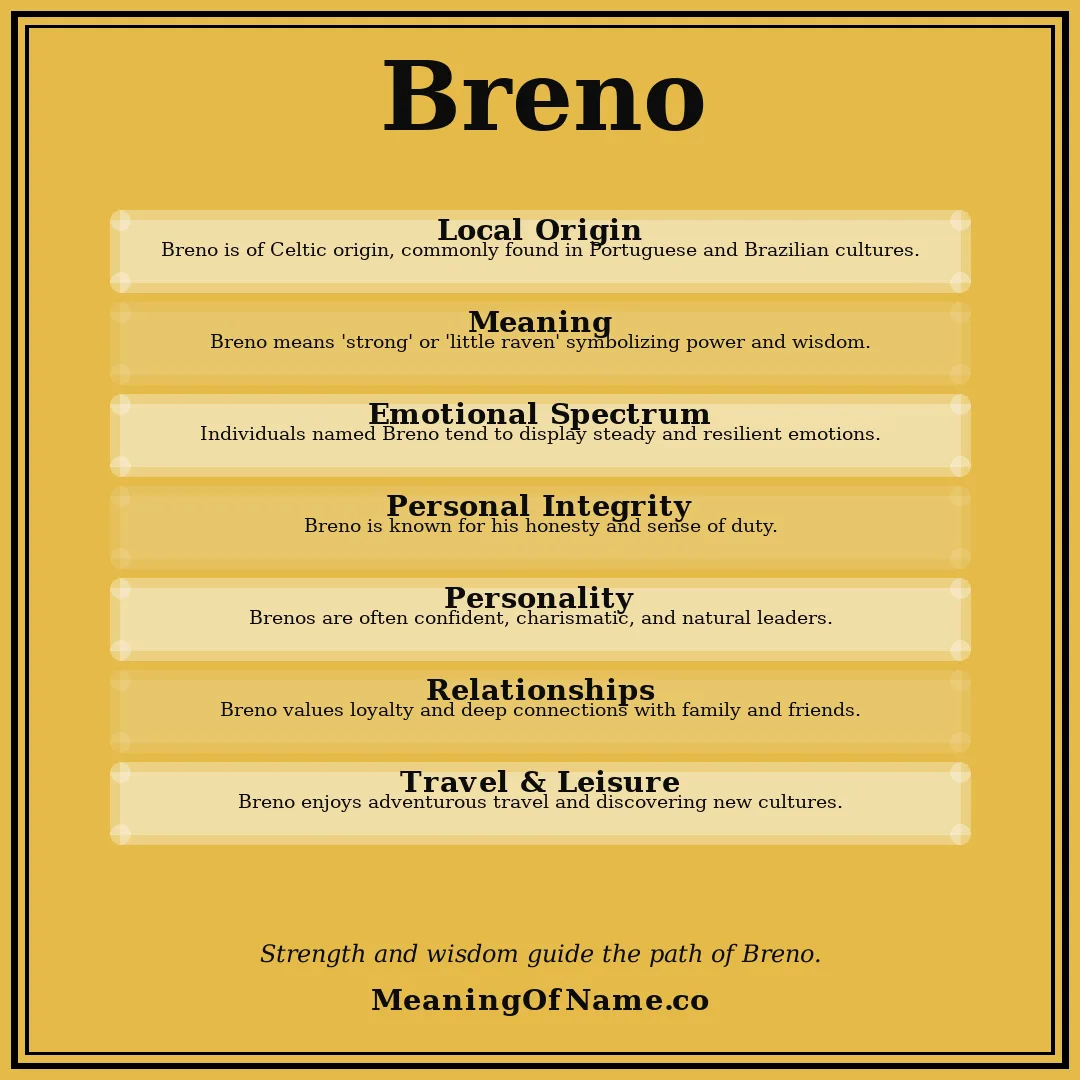 Breno name meaning poster