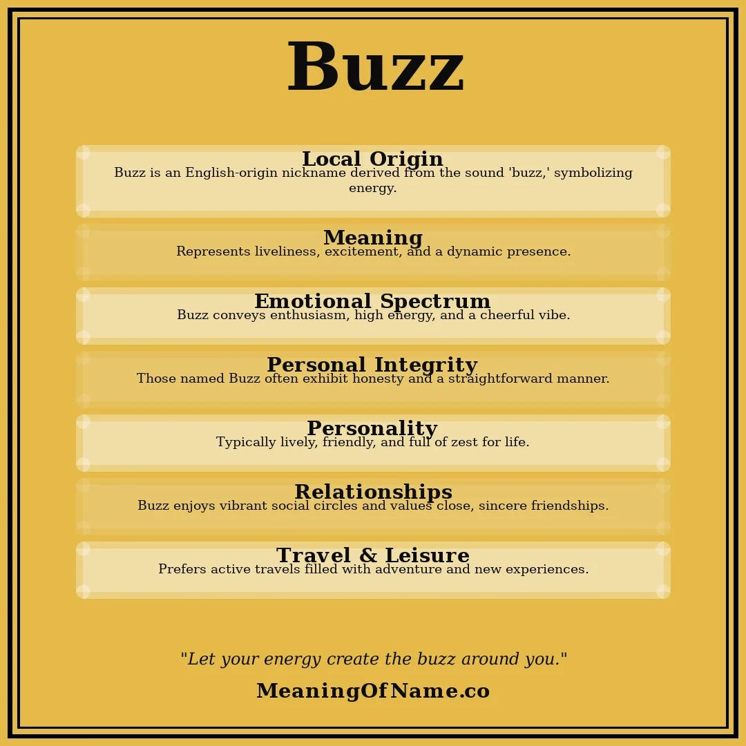 Buzz name meaning poster