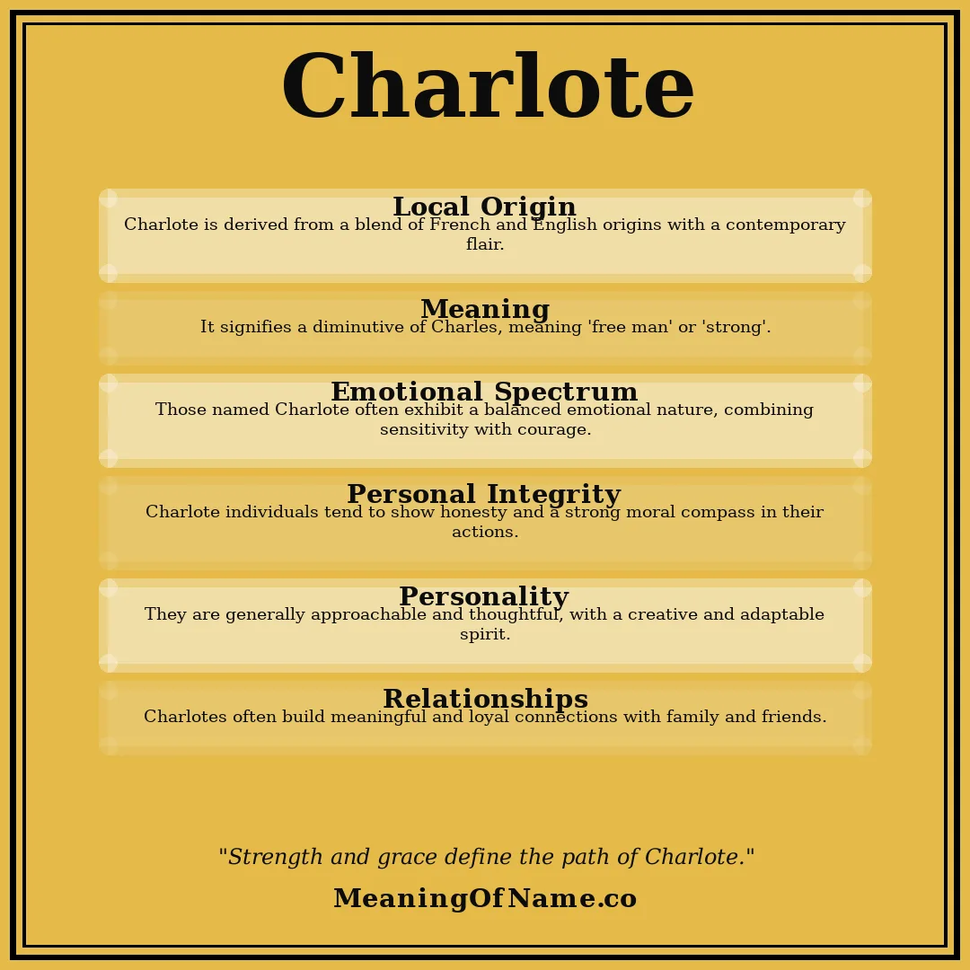 Charlote name meaning poster