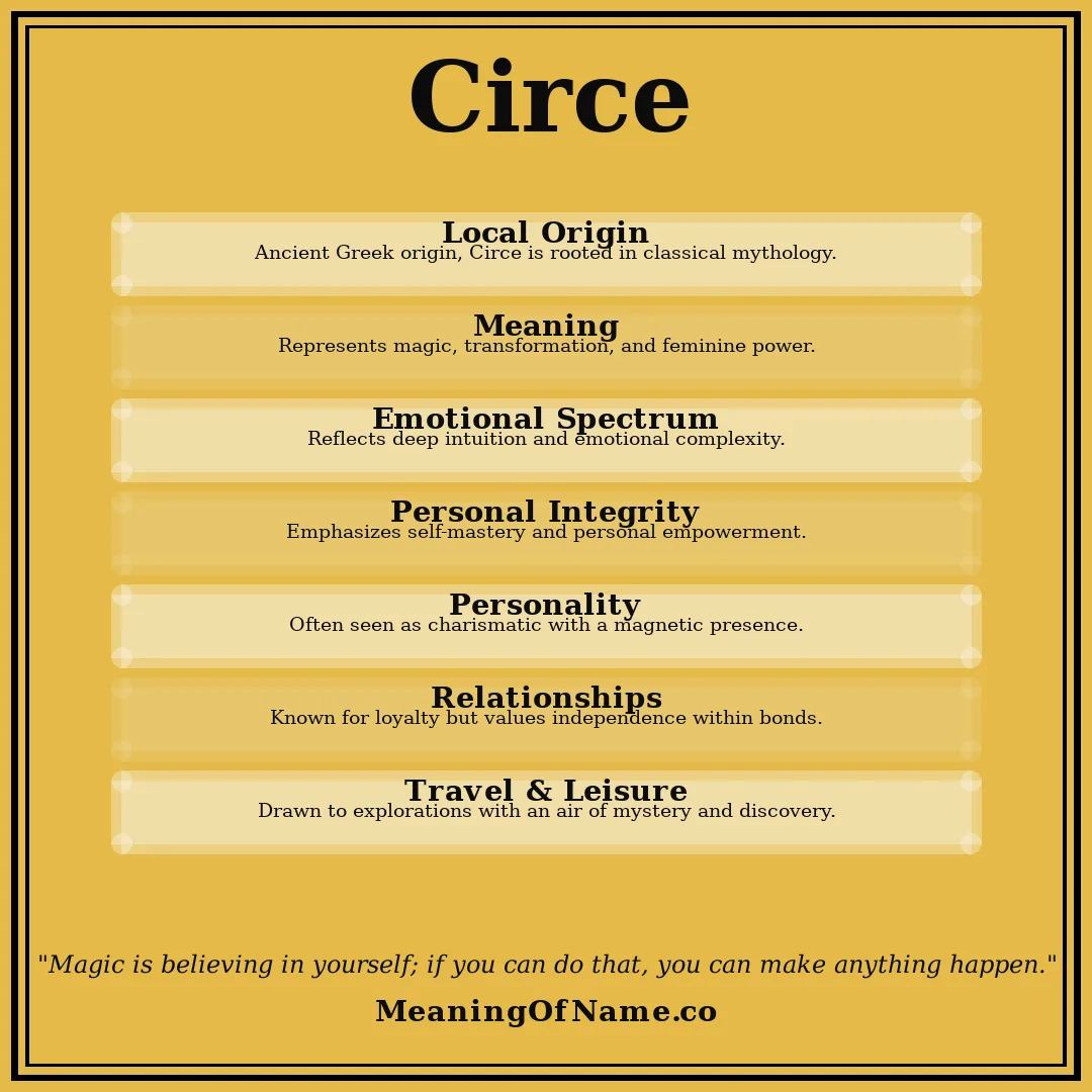 Circe name meaning poster