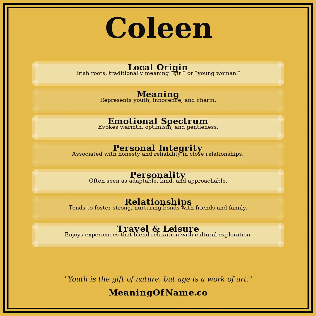 Coleen name meaning poster