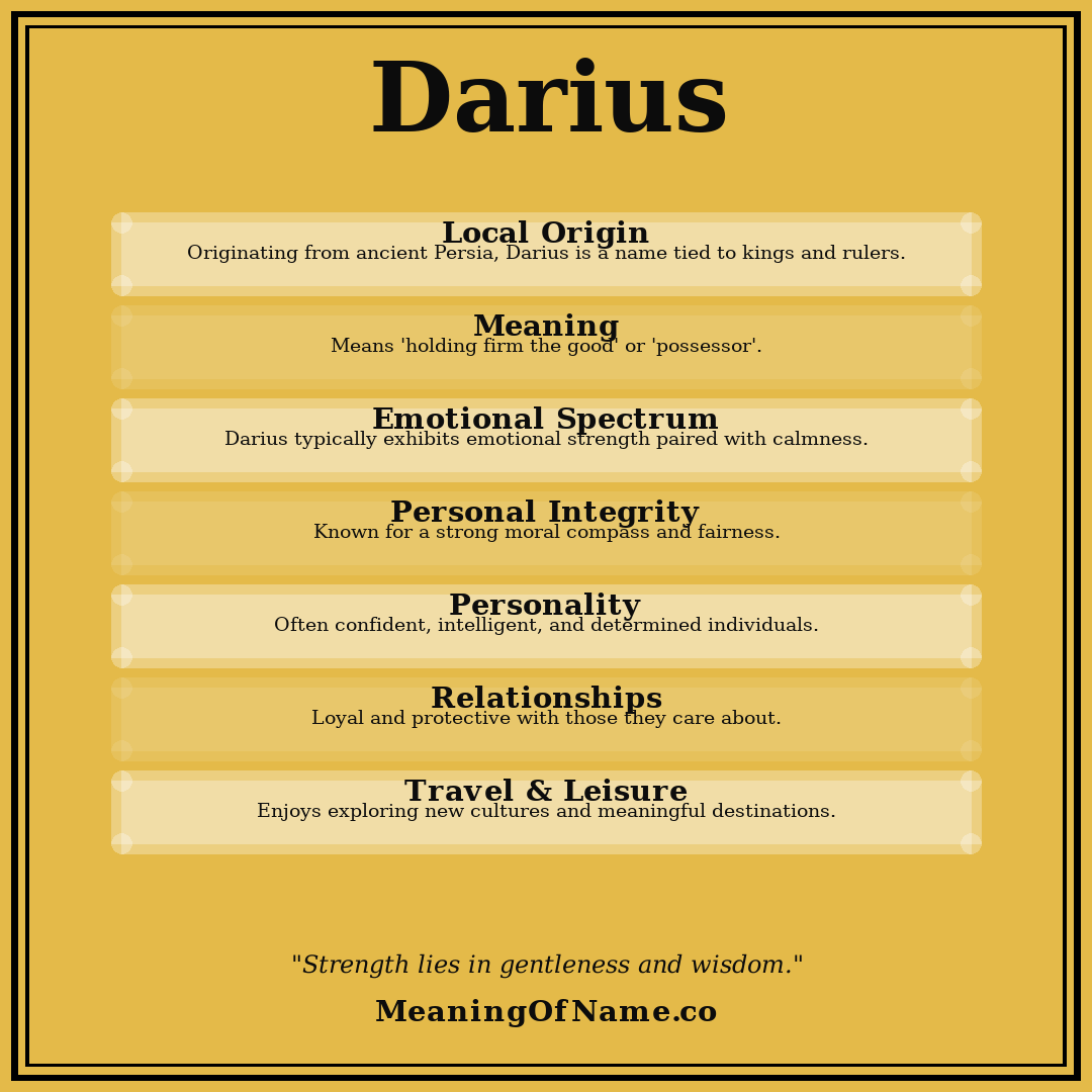 Darius name meaning poster