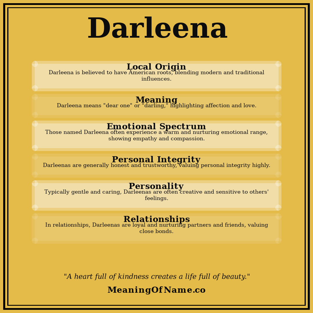 Darleena name meaning poster
