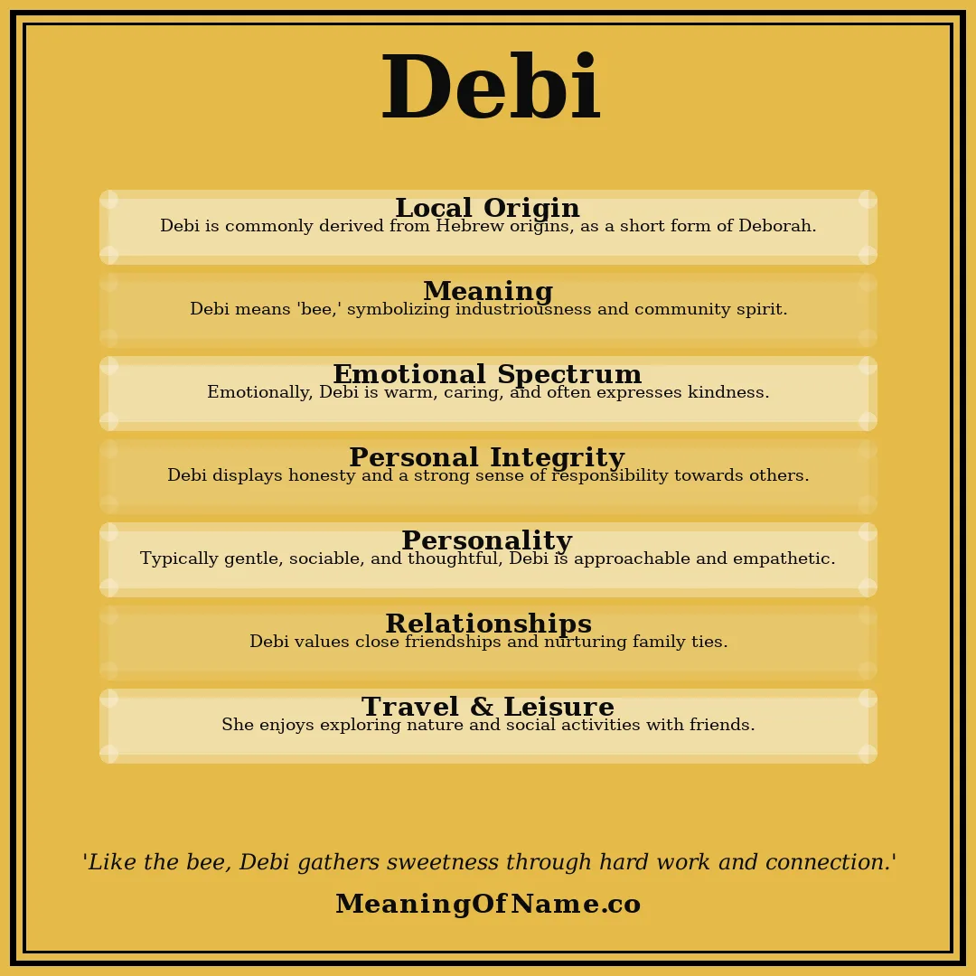 Debi name meaning poster