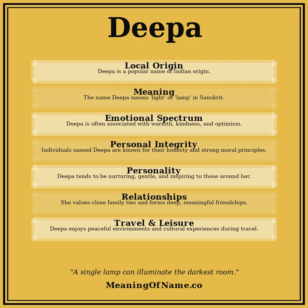 Deepa name meaning poster