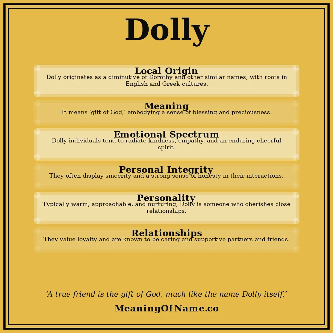Dolly name meaning poster