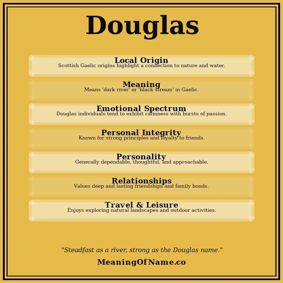 Douglas name meaning poster