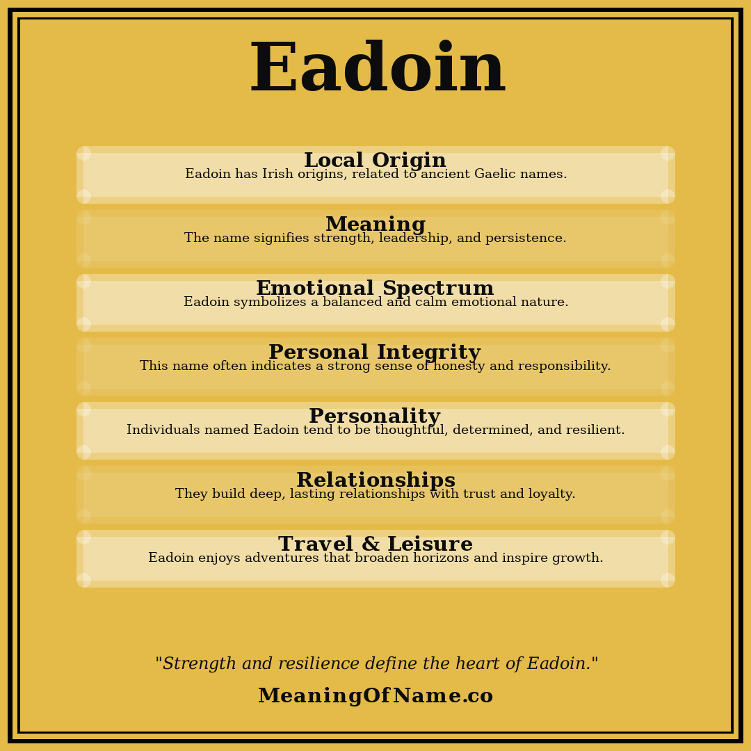 Eadoin name meaning poster