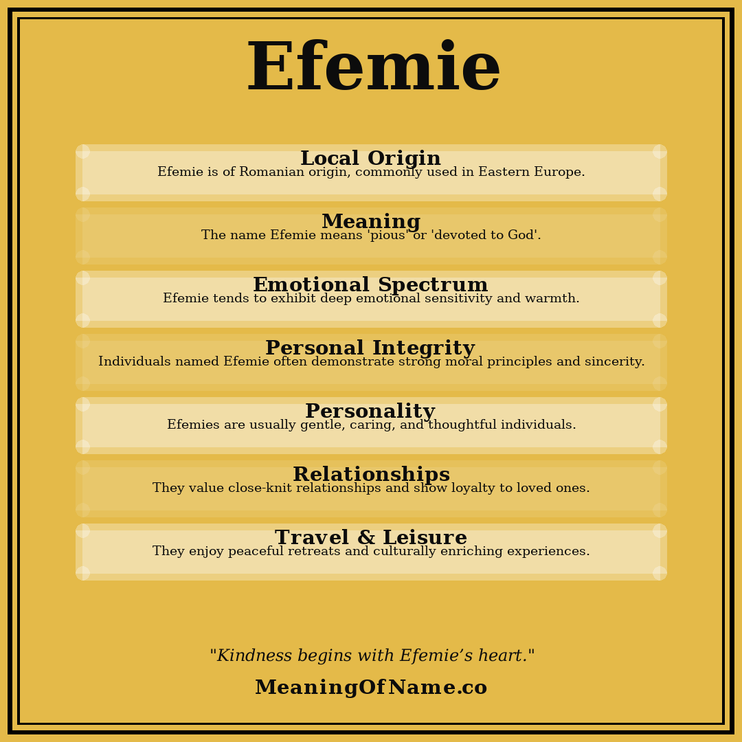 Efemie name meaning poster