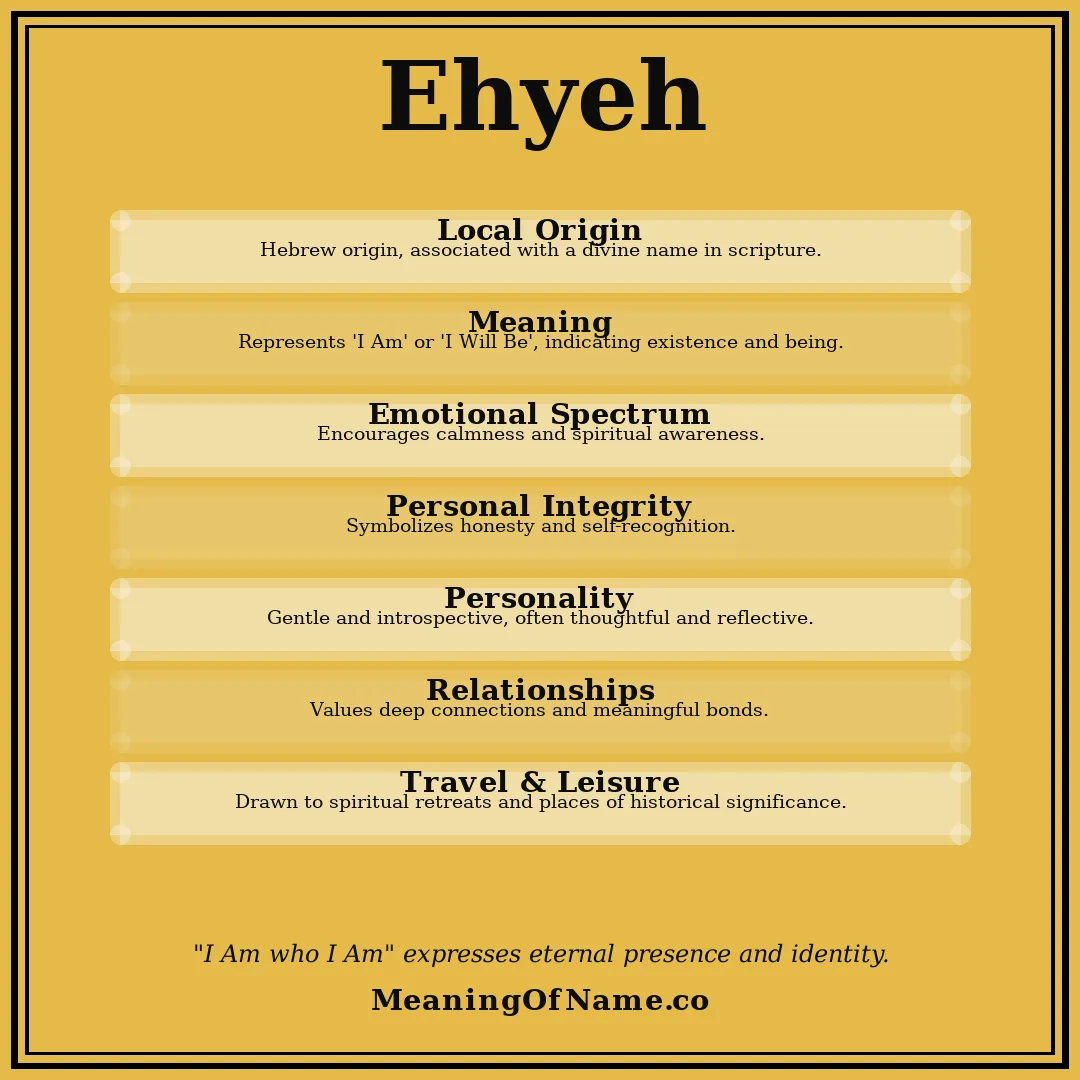 Ehyeh name meaning poster