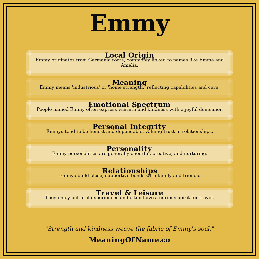 Emmy name meaning poster