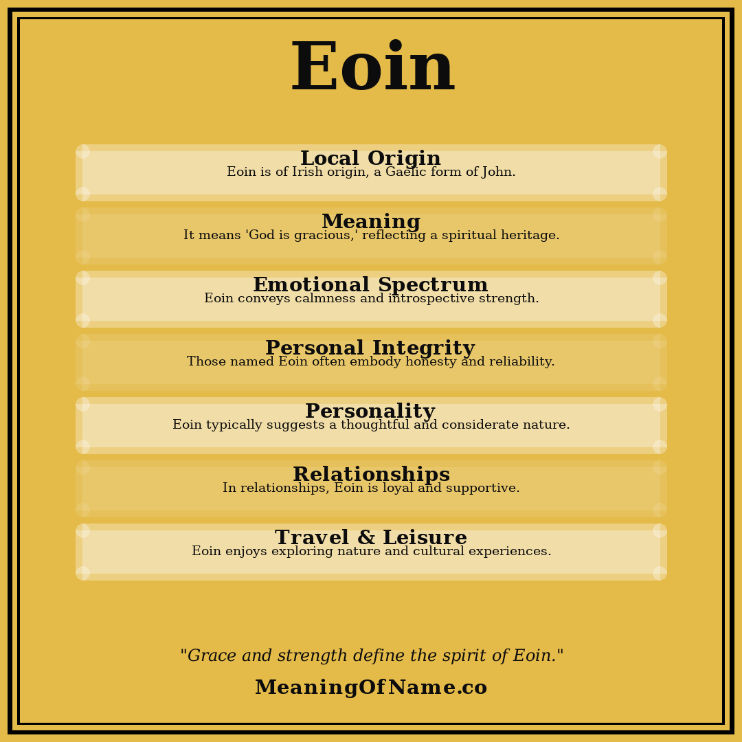 Eoin name meaning poster