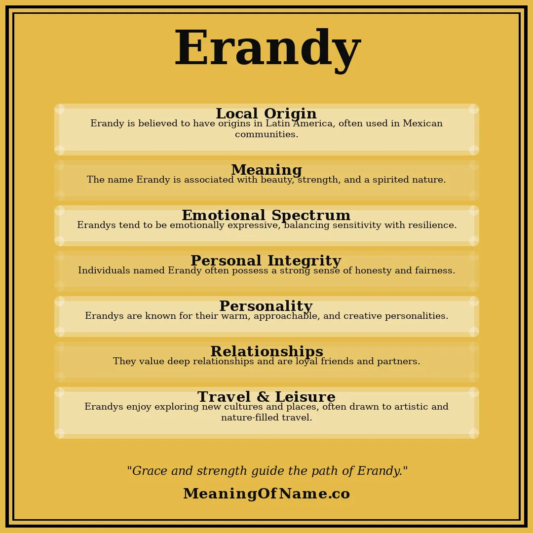 Erandy name meaning poster