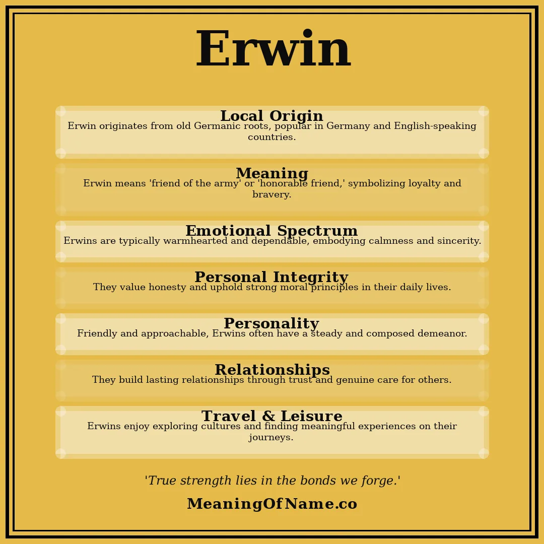 Erwin name meaning poster