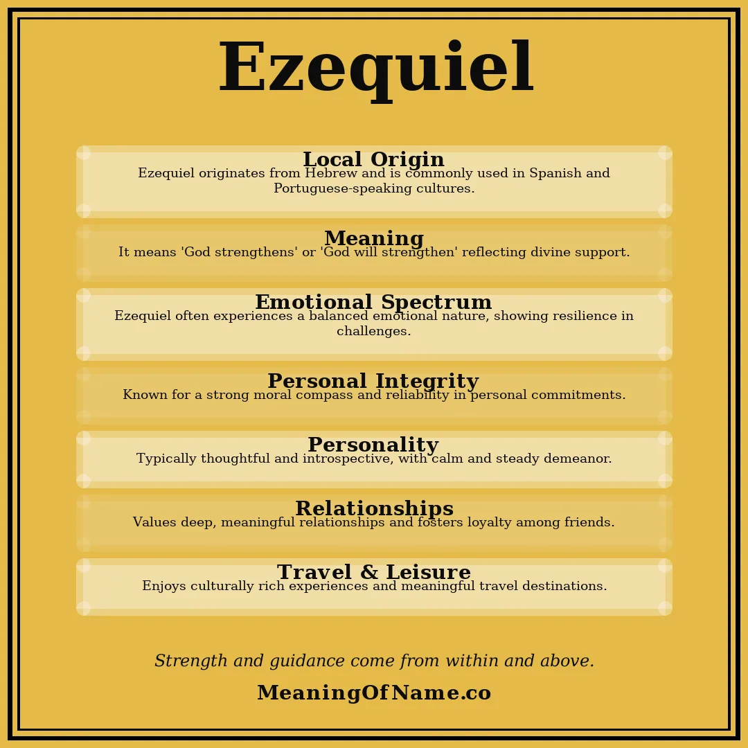 Ezequiel name meaning poster