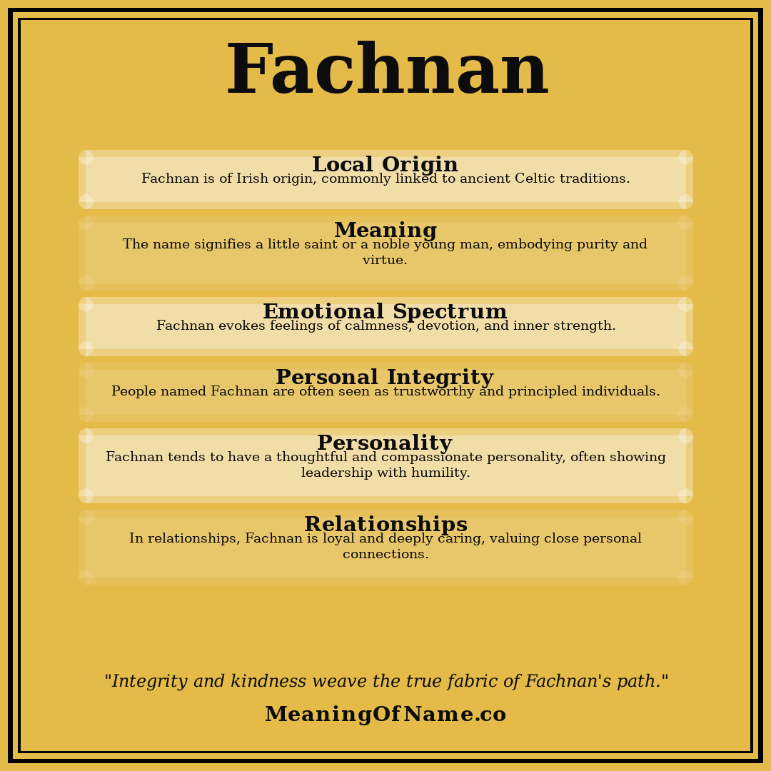 Fachnan name meaning poster