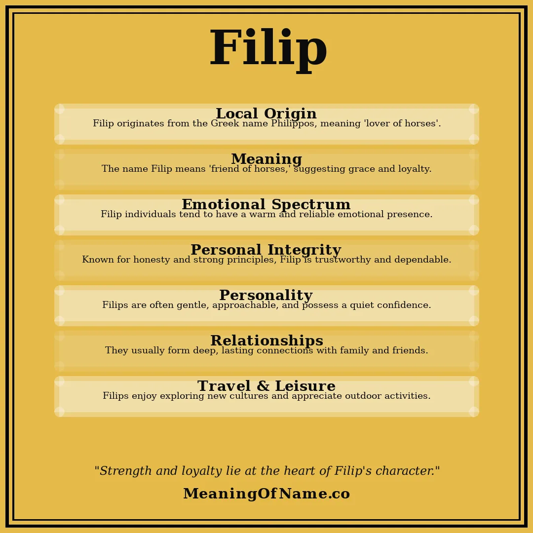 Filip name meaning poster