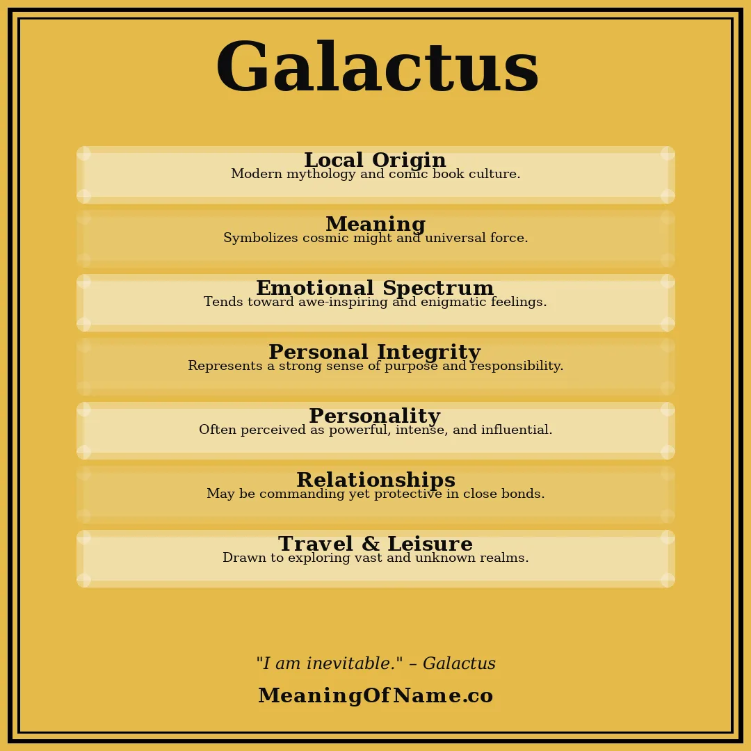 Galactus name meaning poster