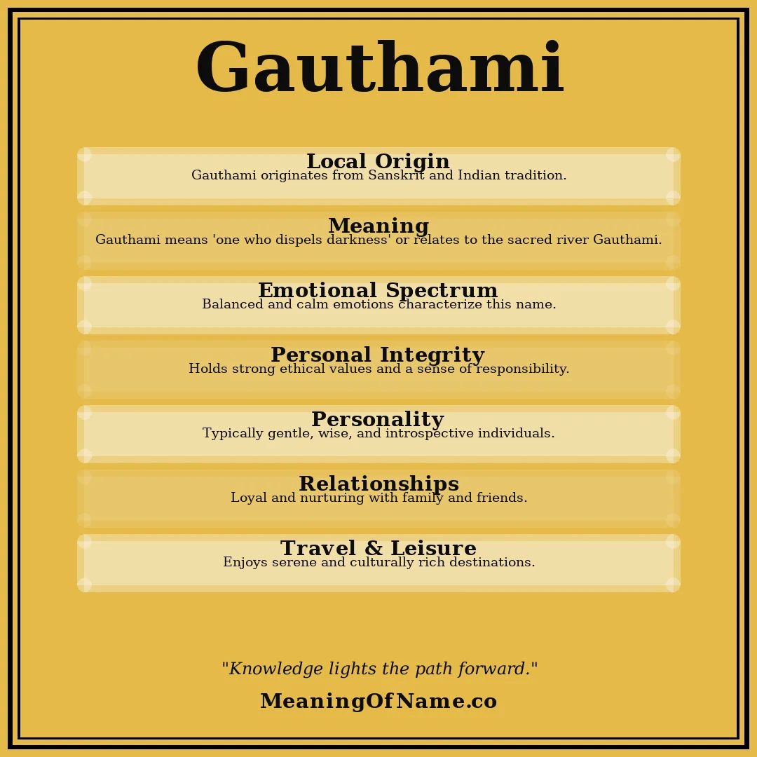 Gauthami name meaning poster