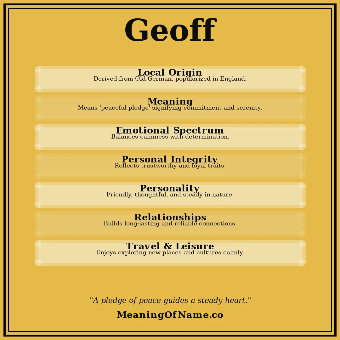Geoff name meaning poster