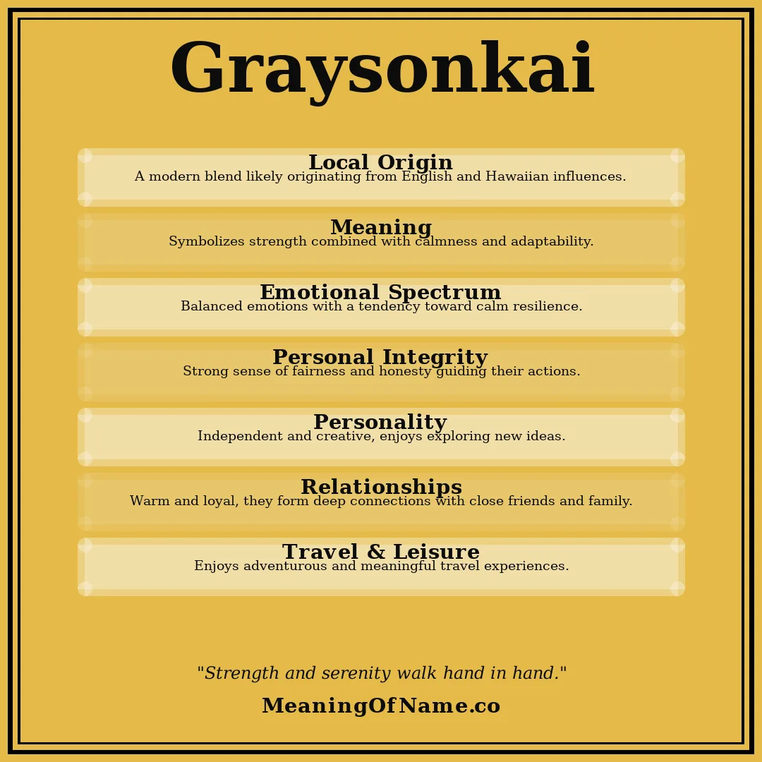Graysonkai name meaning poster