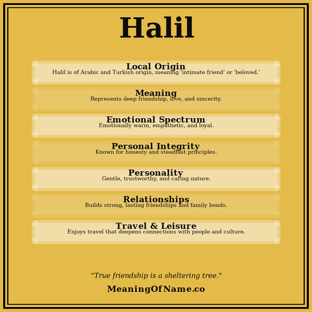 Halil name meaning poster