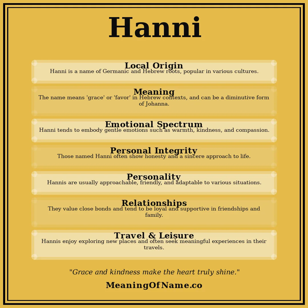 Hanni name meaning poster