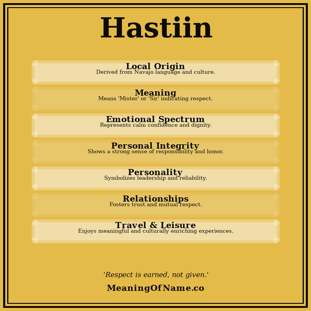 Hastiin name meaning poster