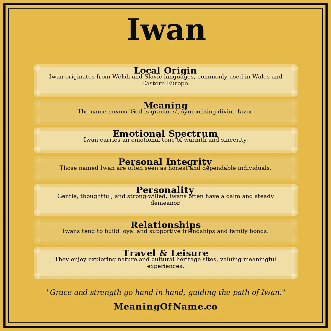 Iwan name meaning poster