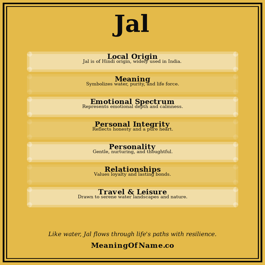Jal name meaning poster
