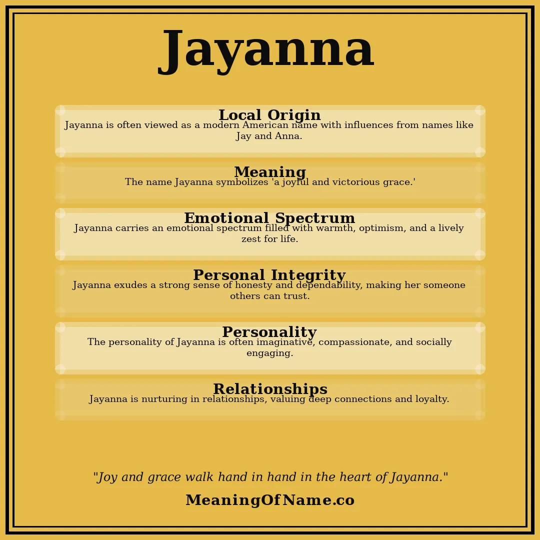Jayanna name meaning poster