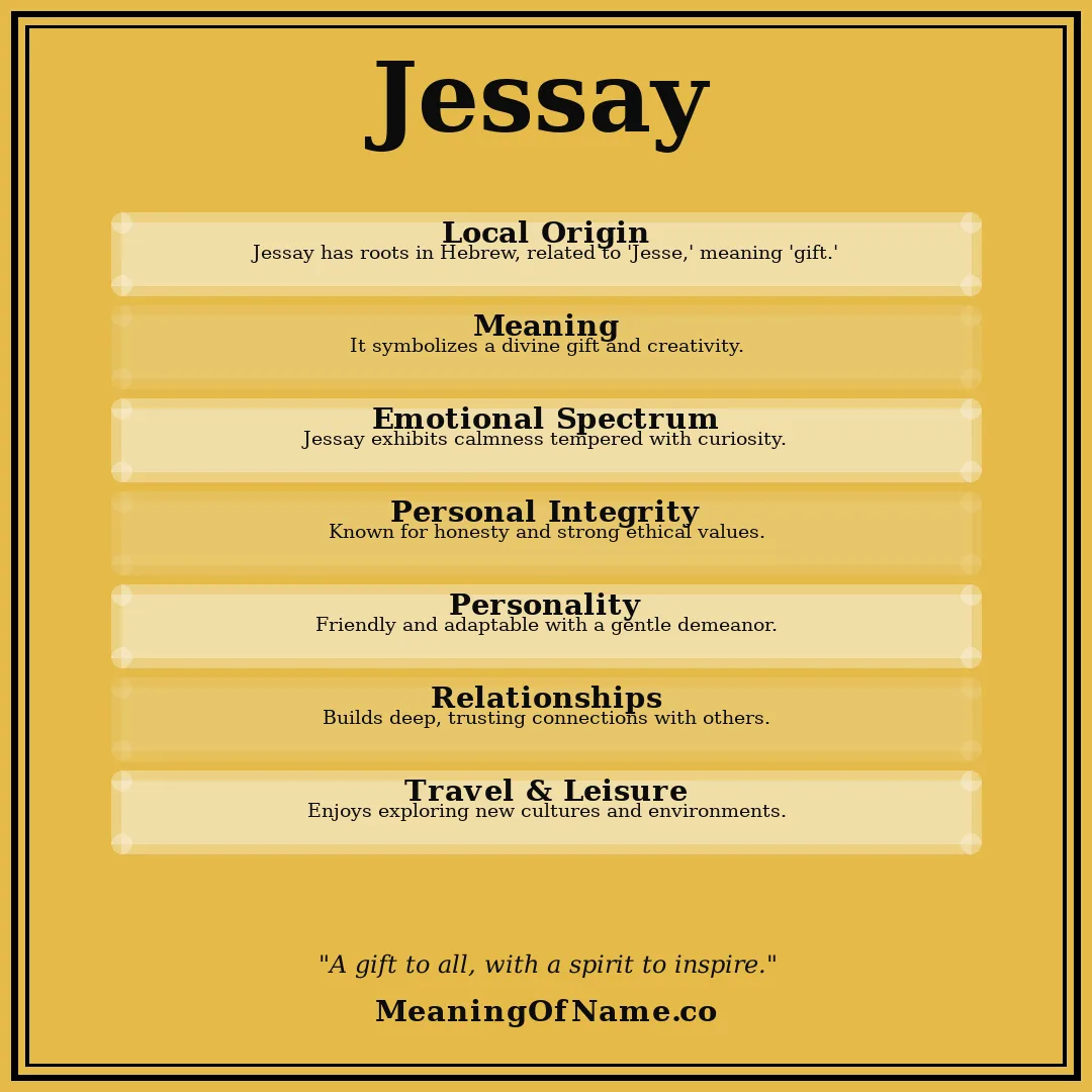 Jessay name meaning poster