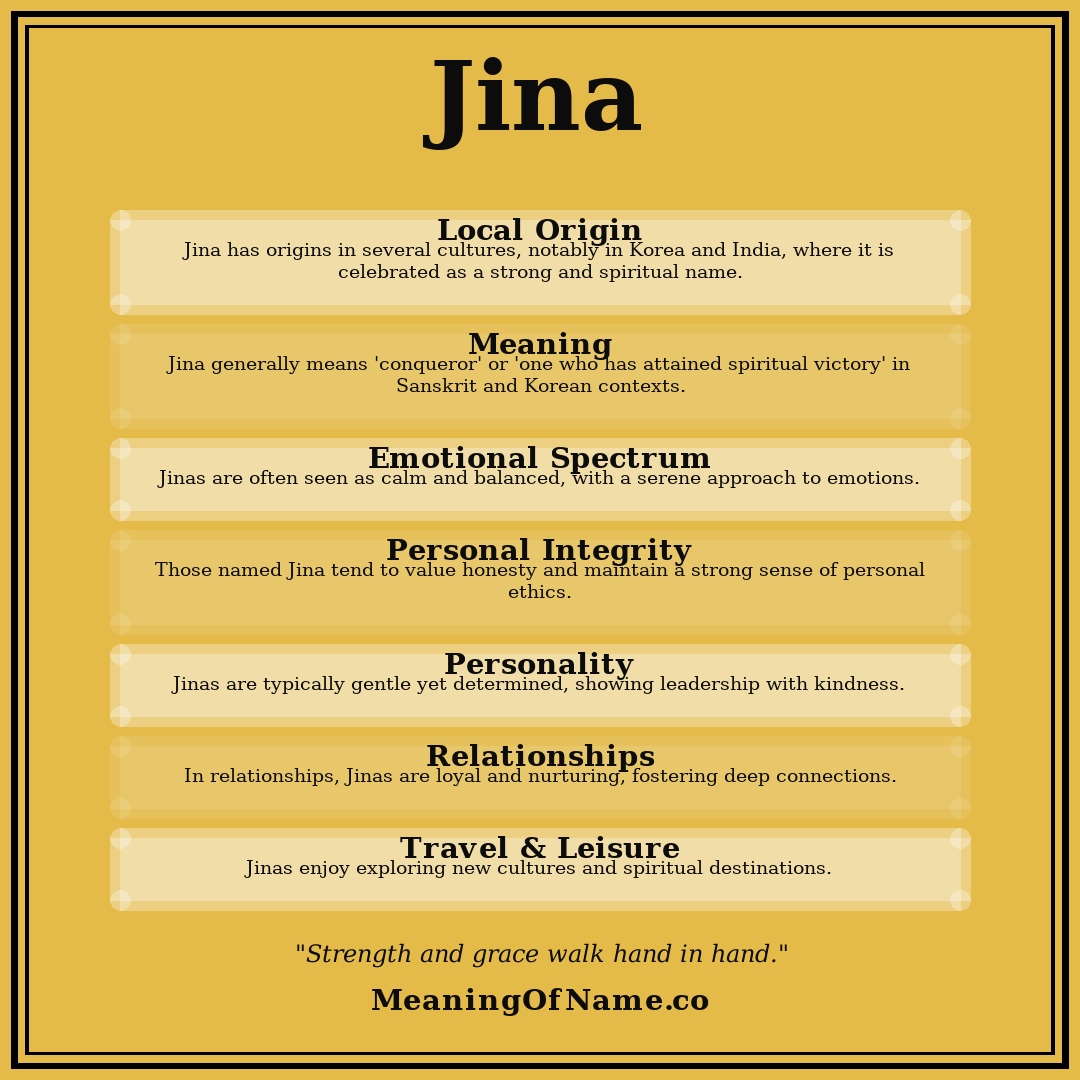 Jina name meaning poster